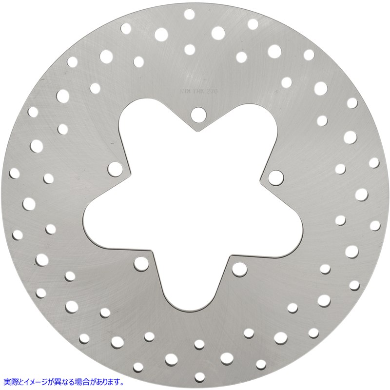 取寄せ ステンレス鋼製の掘削ブレーキローター ドラッグスペシャリティーズ Rear Rotor - 11.5 1710-1906 17101906