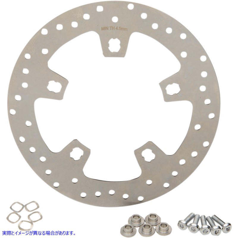 取寄せ カスタム11.5フロントブレーキローター ドラッグスペシャリティーズ Front Rotor - 11.5 - Stainless Steel 1710-3410 17103410