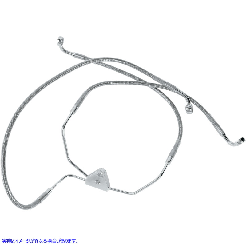取寄せ ステンレススチールブレーキラインキット ドラッグスペシャリティーズ Brake Line - Front (Lower/Upper) - Stainless Steel 1741-0868 17410868