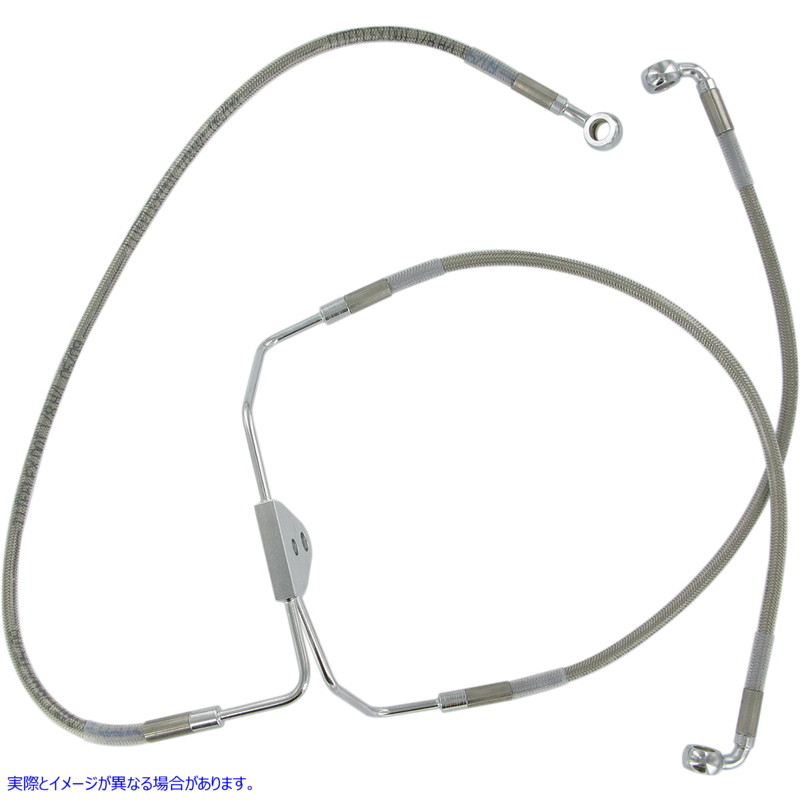 取寄せ ステンレススチールブレーキラインキット ドラッグスペシャリティーズ Brake Line - Front (Lower/Upper) - Stainless Steel 1741-1794 17411794