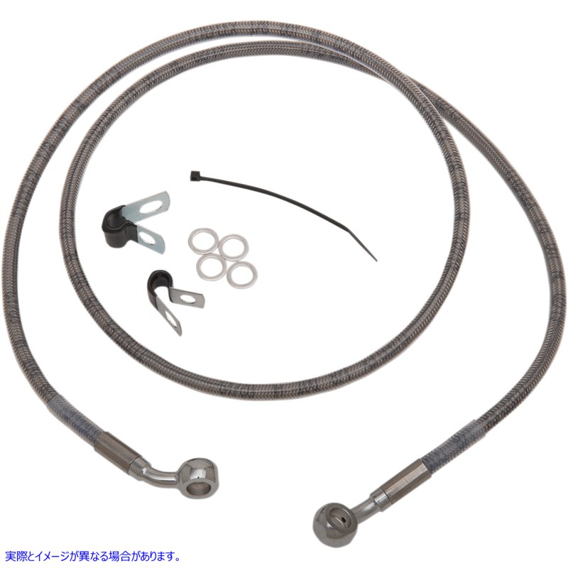 取寄せ 拡張長さのステンレススチールブレーキラインキット ドラッグスペシャリティーズ Brake Line - Front - +8 - Stainless Steel - XL 1741-2647 17412647