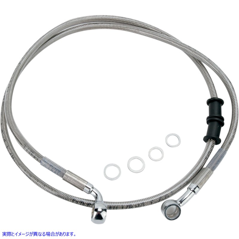 取寄せ ステンレススチールブレーキラインキット ドラッグスペシャリティーズ Brake Line - Front (Upper) - Stainless Steel 1741-2780 17412780