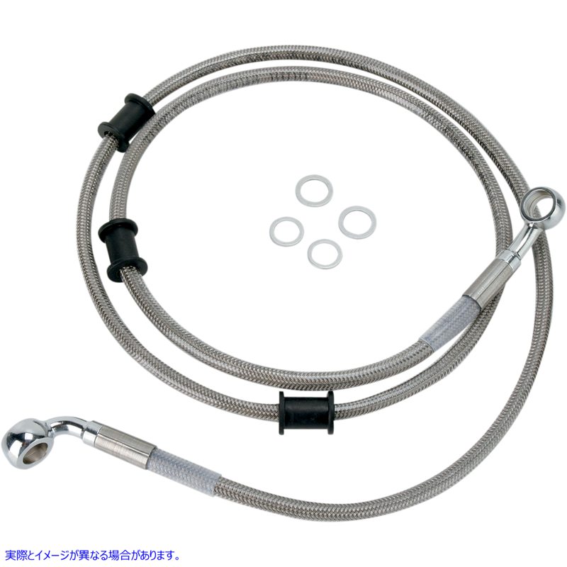 取寄せ ステンレススチールブレーキラインキット ドラッグスペシャリティーズ Brake Line - Front (Upper) - Stainless Steel 1741-2792 17412792