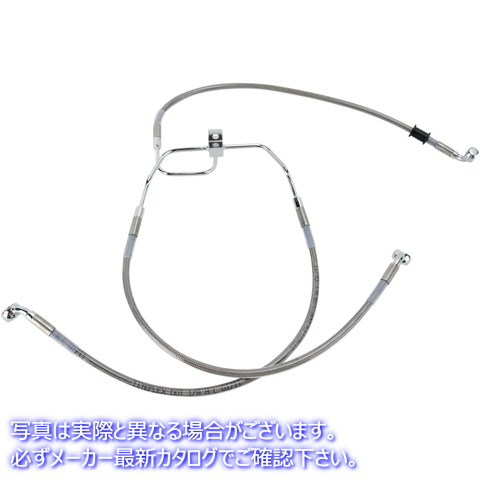 取寄せ ステンレススチールブレーキラインキット ドラッグスペシャリティーズ Brake Line - Front (Lower/Upper) - Stainless Steel 1741-2900 17412900