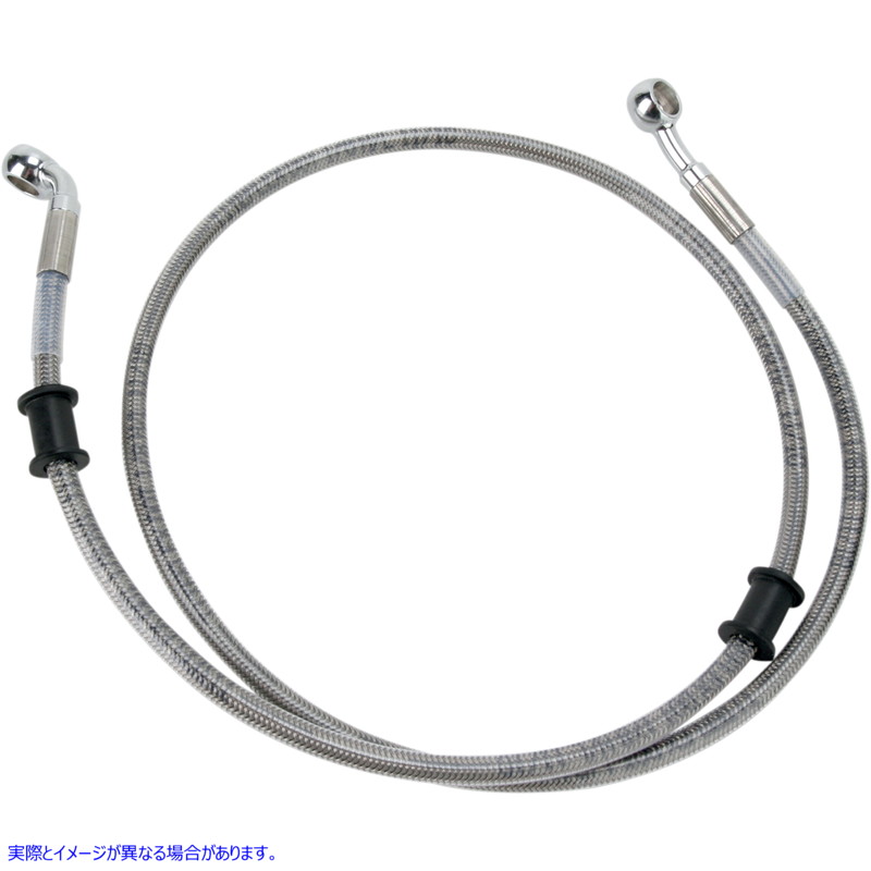 取寄せ ステンレススチールブレーキラインキット ドラッグスペシャリティーズ Brake Line - Front (Upper) - Stainless Steel 1741-2912 17412912
