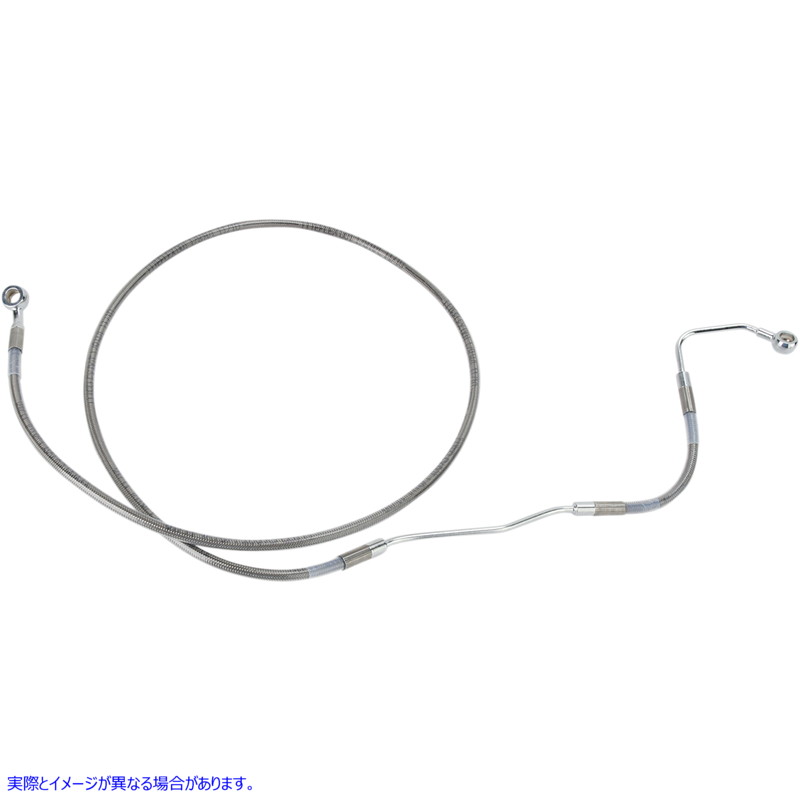 取寄せ 拡張長さのステンレススチールブレーキラインキット ドラッグスペシャリティーズ Brake Line - +2 - Stainless Steel - ABS 1741-2927 17412927