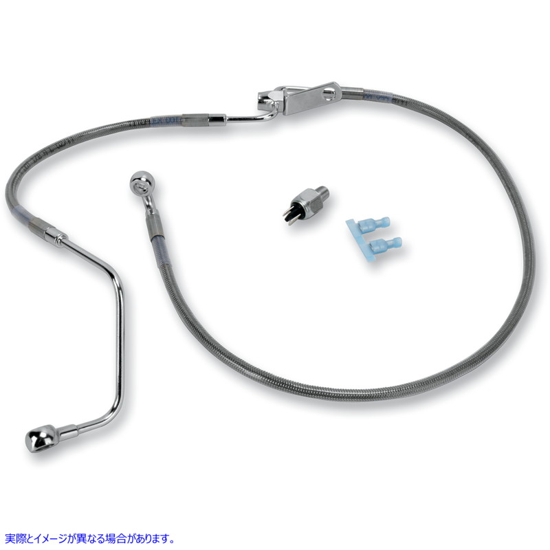 取寄せ ステンレススチールブレーキラインキット ドラッグスペシャリティーズ Brake Line - Rear - Stainless Steel 1741-2944 17412944