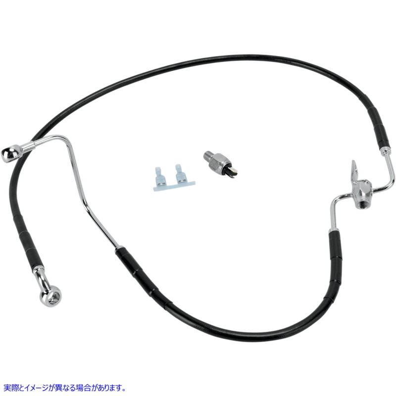取寄せ ステンレススチールブレーキラインキット ドラッグスペシャリティーズ Brake Line - Rear - Black 1741-2945 17412945