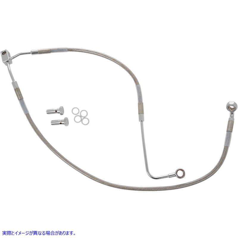 取寄せ ステンレススチールブレーキラインキット ドラッグスペシャリティーズ Brake Line - Front (Lower/Upper) - Stainless Steel 1741-3775 17413775