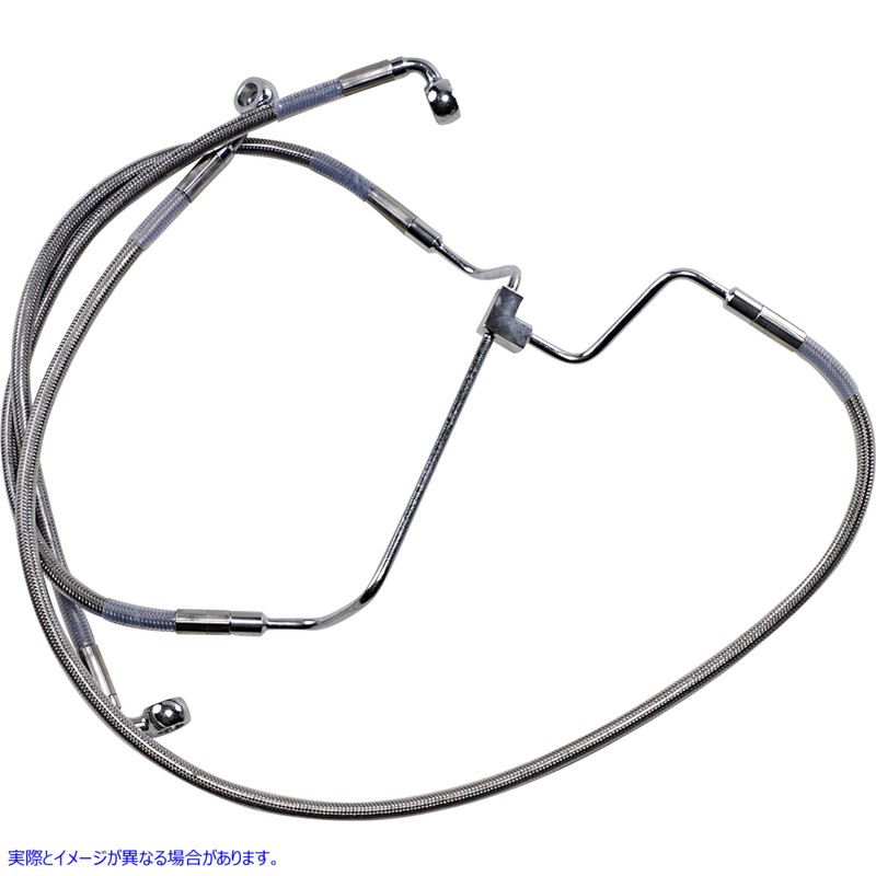 取寄せ 拡張長さのステンレススチールブレーキラインキット ドラッグスペシャリティーズ Brake Line - +4 - Stainless Steel 1741-3977 17413977