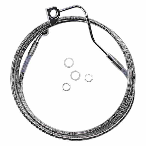 取寄せ 拡張長さのステンレススチールブレーキラインキット ドラッグスペシャリティーズ Brake Line - +6 - Stainless Steel - ABS 1741-3991 17413991