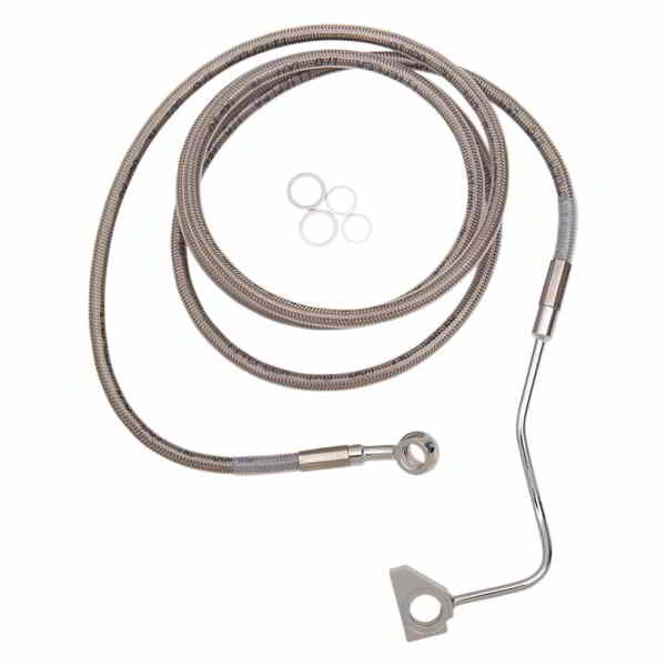 取寄せ 拡張長さのステンレススチールブレーキラインキット ドラッグスペシャリティーズ Brake Line - +8 - Stainless Steel - ABS 1741-3992 17413992