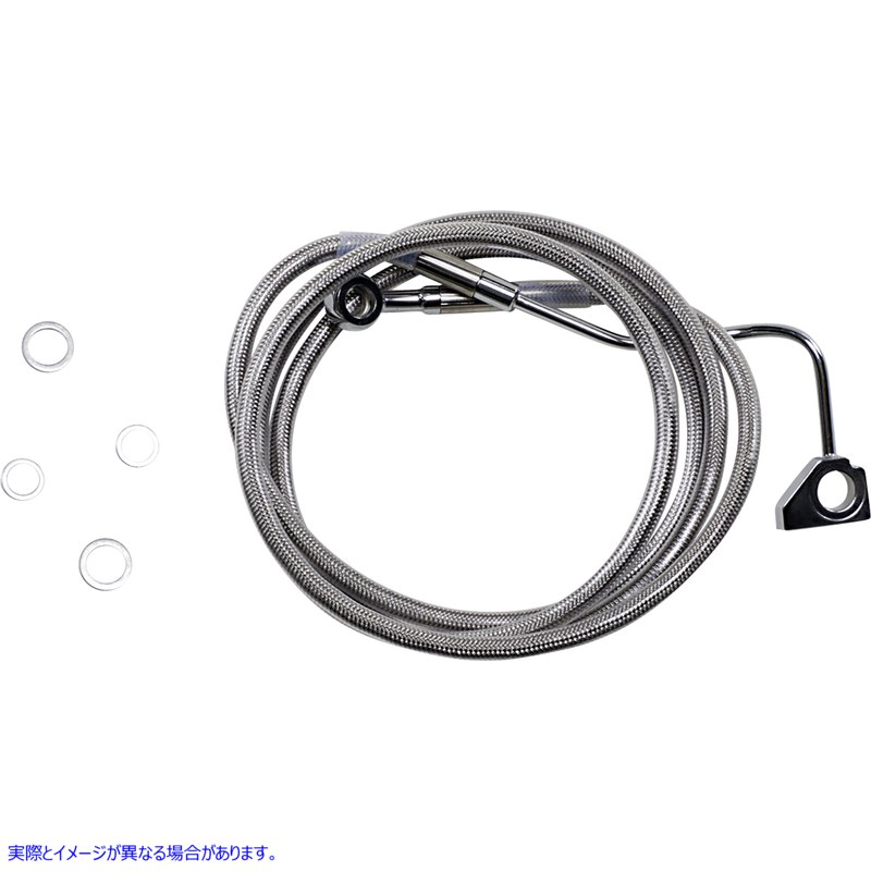 取寄せ 拡張長さのステンレススチールブレーキラインキット ドラッグスペシャリティーズ Brake Line - +10 - Stainless Steel - ABS 1741-3993 17413993