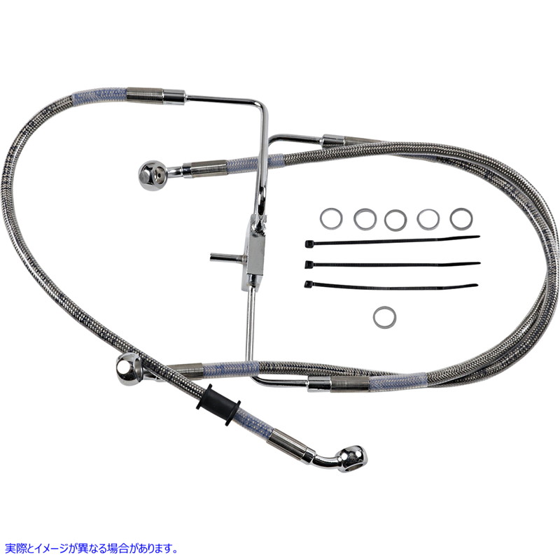 取寄せ 拡張長さのステンレス鋼ブレーキライン ドラッグスペシャリティーズ Brake Line - +2 - Stainless Steel - XL 1741-5846 17415846