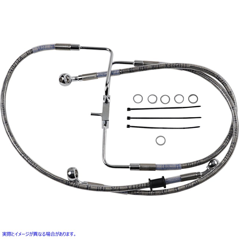 取寄せ 拡張長さのステンレス鋼ブレーキライン ドラッグスペシャリティーズ Brake Line - +6 - Stainless Steel - XL 1741-5848 17415848