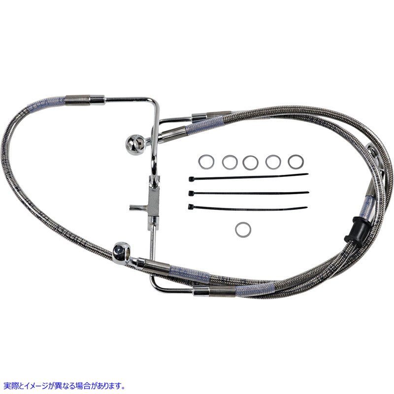取寄せ 拡張長さのステンレス鋼ブレーキライン ドラッグスペシャリティーズ Brake Line - +8 - Stainless Steel - XL 1741-5849 17415849