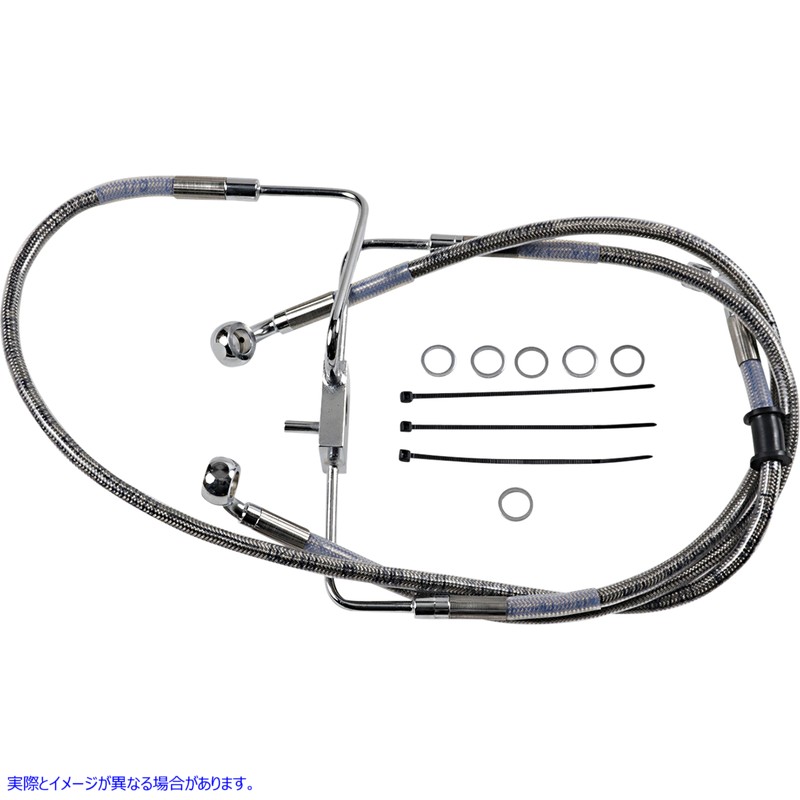 取寄せ 拡張長さのステンレス鋼ブレーキライン ドラッグスペシャリティーズ Brake Line - +10 - Stainless Steel - XL 1741-5850 17415850