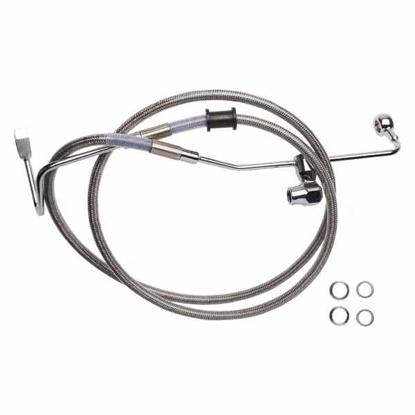 取寄せ リアブレーキライン ドラッグスペシャリティーズ Brake Line - Rear - ABS - Stainless Steel 17416334