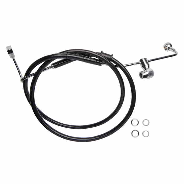 取寄せ リアブレーキライン ドラッグスペシャリティーズ Brake Line - Rear - ABS - Black 17416335