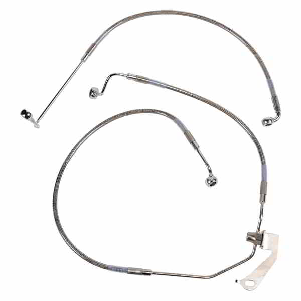 取寄せ リアブレーキライン ドラッグスペシャリティーズ Brake Line - Rear - Non-ABS - Stainless Steel 17416340