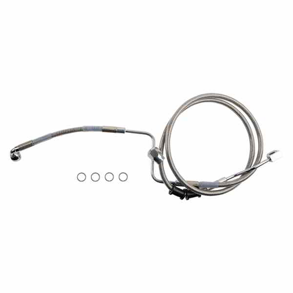 取寄せ リアブレーキライン ドラッグスペシャリティーズ Brake Line - Rear - Master Cylinder to ABS - Stainless Steel 17416346