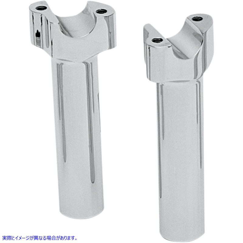 取寄せ バッファロービレットアルミニウムハンドルバーライザー ドラッグスペシャリティーズ Risers - Buffalo - 6 - Chrome 1803-1512 18031512