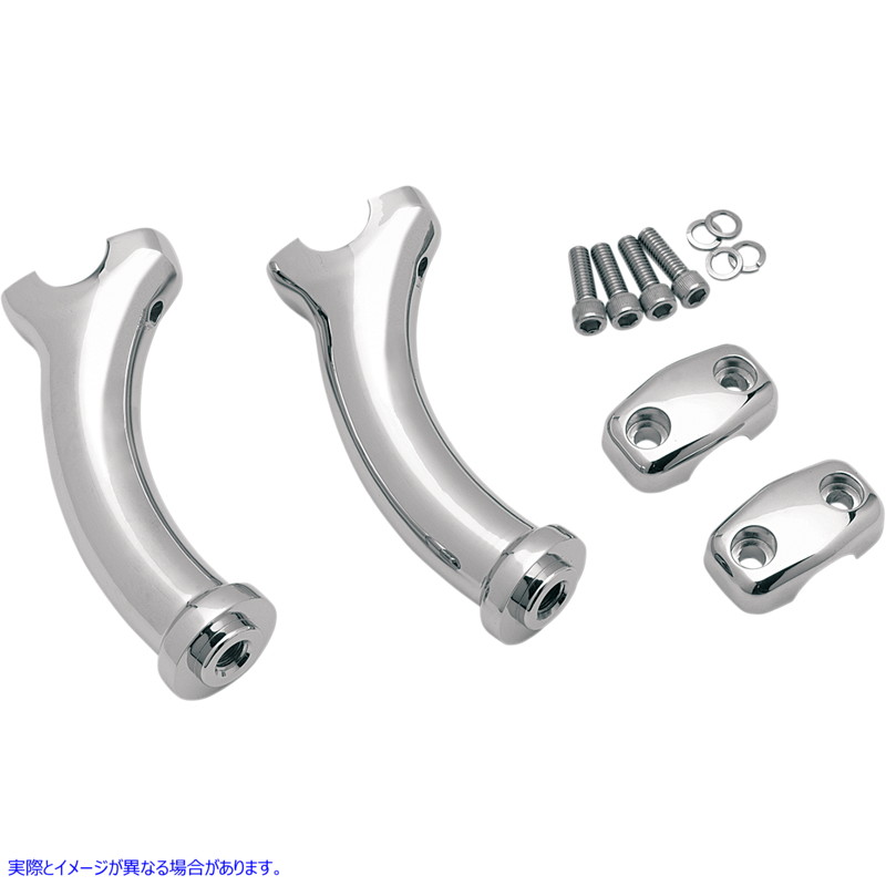 取寄せ 5-1/2デューススタイルのハンドルバーライザー ドラッグスペシャリティーズ Risers - Pullback - 5-1/2 x 2 1803-3306 18033306