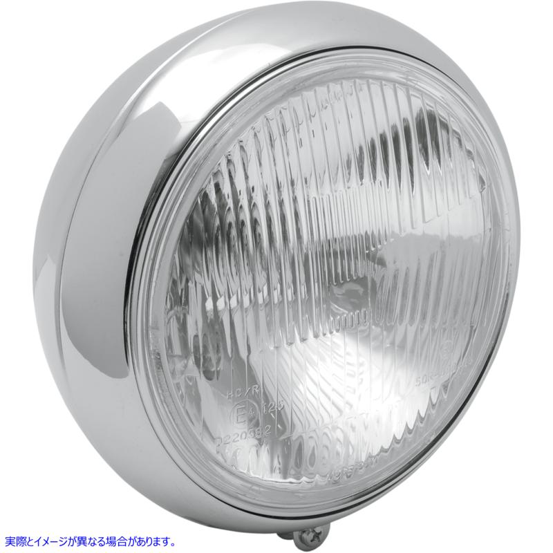 取寄せ 7つのヘッドライトアセンブリ ドラッグスペシャリティーズ 7 Smooth Headlight - FLST - Chrome 2001-0328 20010328