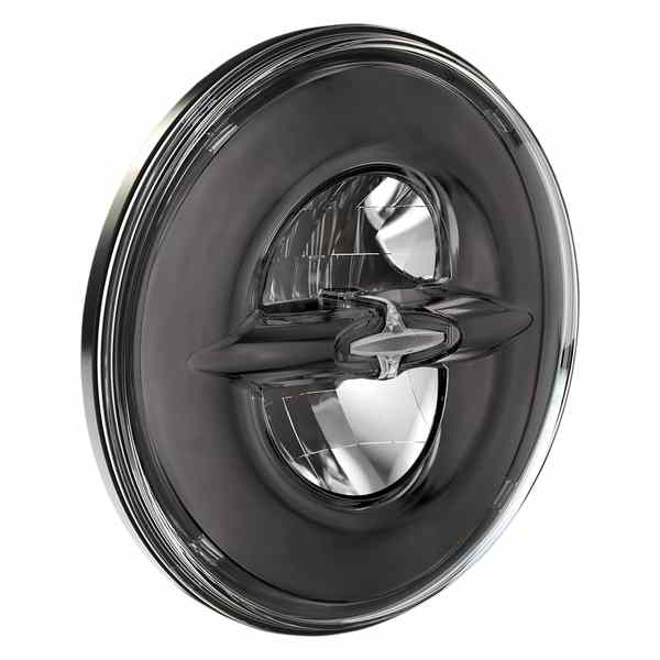 取寄せ リフレクターヘッドライトキット ドラッグスペシャリティーズ 7 Reflector-Style Headlight - Dark Chrome 2001-1792 20011792