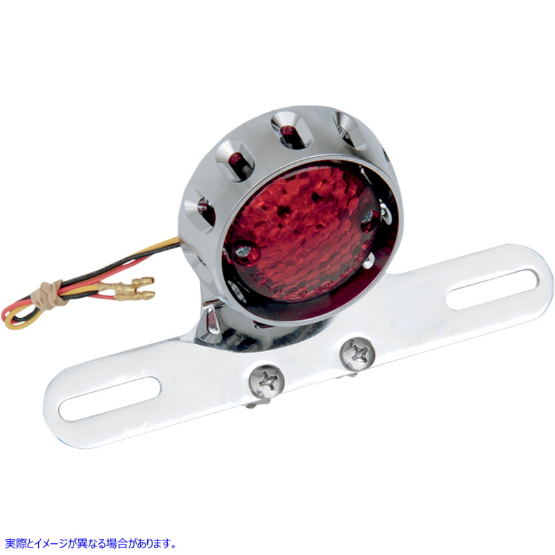 取寄せ カスタムボバーLEDテールライトとナンバープレートマウント ドラッグスペシャリティーズ Taillight/License Plate Mount - Chrome 2010-0796 20100796