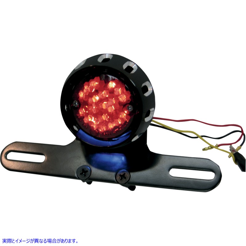 取寄せ カスタムボバーLEDテールライトとナンバープレートマウント ドラッグスペシャリティーズ Taillight/License Plate Mount - Black 2010-0797 20100797