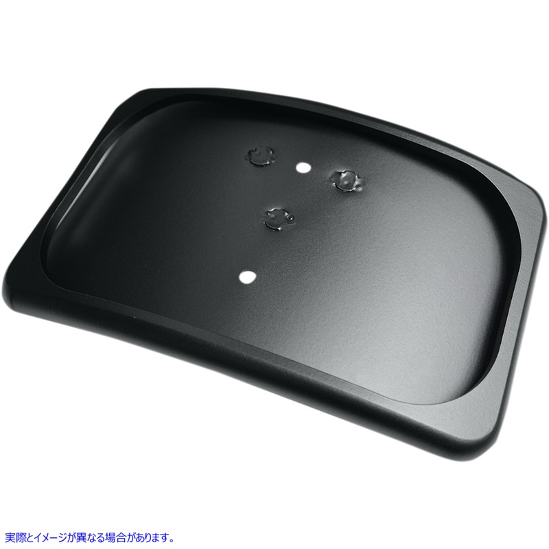 取寄せ 小さな半径3ボルトスタイルのナンバープレートマウントアセンブリ ドラッグスペシャリティーズ License Plate Mount - 3 Hole - Flat Black 2030-1013 20301013