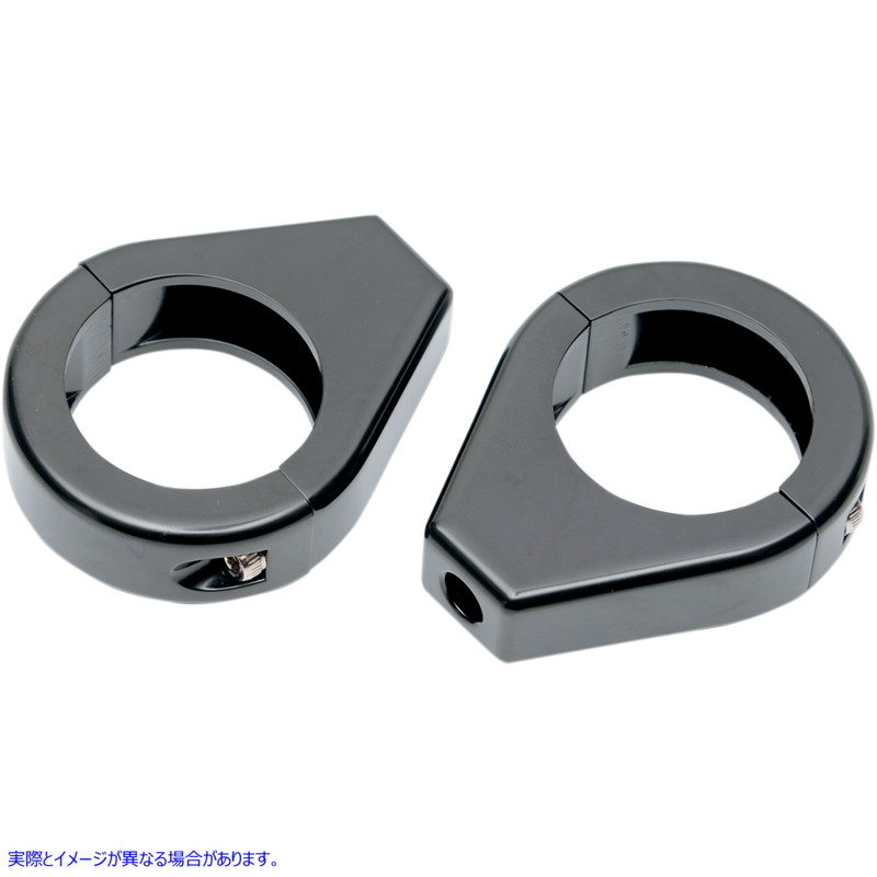 取寄せ 信号フォーククランプをターンします ドラッグスペシャリティーズ Turn Signal - Clamp - 39mm - Black 2040-1128 20401128