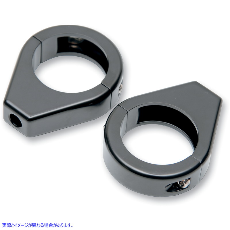 取寄せ 信号フォーククランプをターンします ドラッグスペシャリティーズ Turn Signal - Clamp - 41mm - Black 2040-1129 20401129