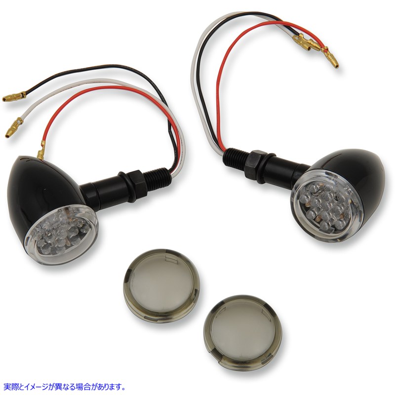 取寄せ LEDミニデュースマーカーライト ドラッグスペシャリティーズ LED Marker Lights - Black/Red - Smoke Lens 2040-1961 20401961