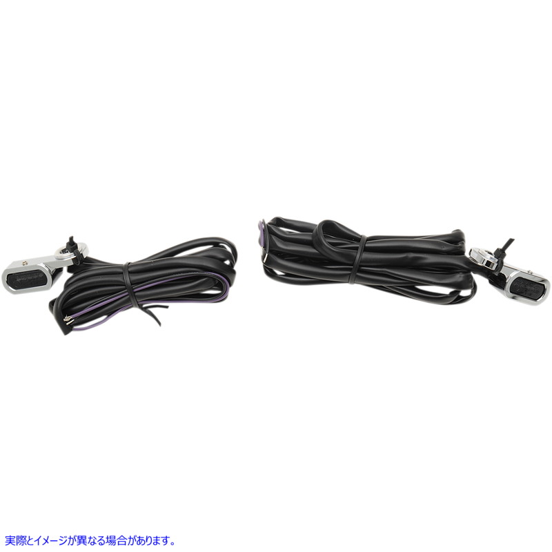 取寄せ LEDハンドルバーマーカーライト ドラッグスペシャリティーズ LED Handlebar Marker Lights - Hydraulic Clutch - Chrome/Smoke 2040-2129 20402129