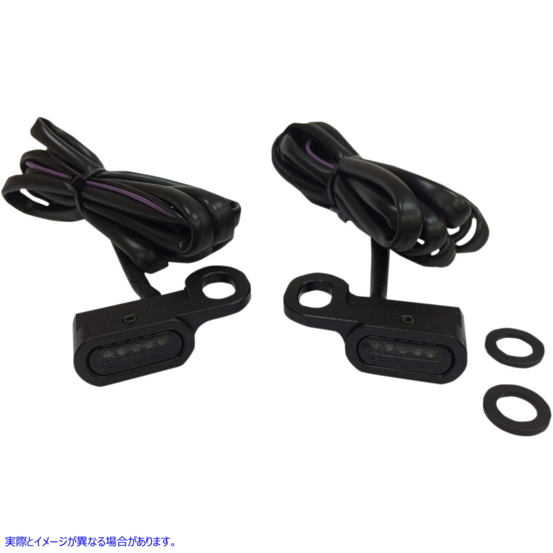 取寄せ LEDハンドルバーマーカーライト ドラッグスペシャリティーズ LED Handlebar Marker Lights - Hydraulic Clutch - Black/Smoke 2040-2131 20402131