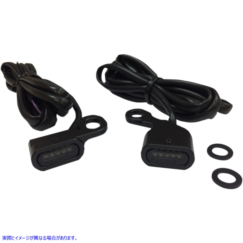取寄せ LEDハンドルバーマーカーライト ドラッグスペシャリティーズ LED Handlebar Marker Lights - Black/Smoke 2040-2135 20402135