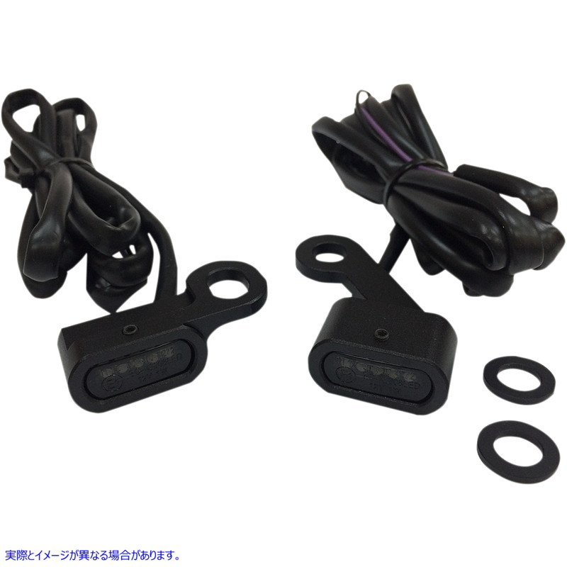 取寄せ LEDハンドルバーマーカーライト ドラッグスペシャリティーズ LED Handlebar Marker Lights - XL - Black/Smoke 2040-2139 20402139