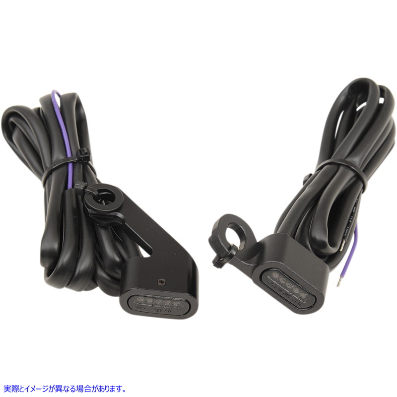 取寄せ LEDハンドルバーマーカーライト ドラッグスペシャリティーズ LED Handlebar Marker Lights - Black/Smoke 2040-2143 20402143