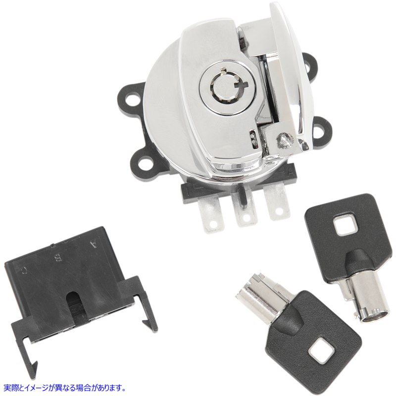 取寄せ サイドヒンジイグニッションスイッチ ドラッグスペシャリティーズ Side Hinge Ignition Switch - Chrome 2106-0224 21060224