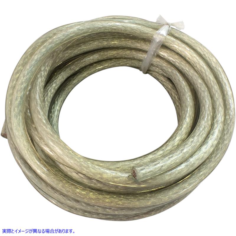 取寄せ カスタムケーブルキット ドラッグスペシャリティーズ Battery Cable - 25' - Clear 2113-0673 21130673