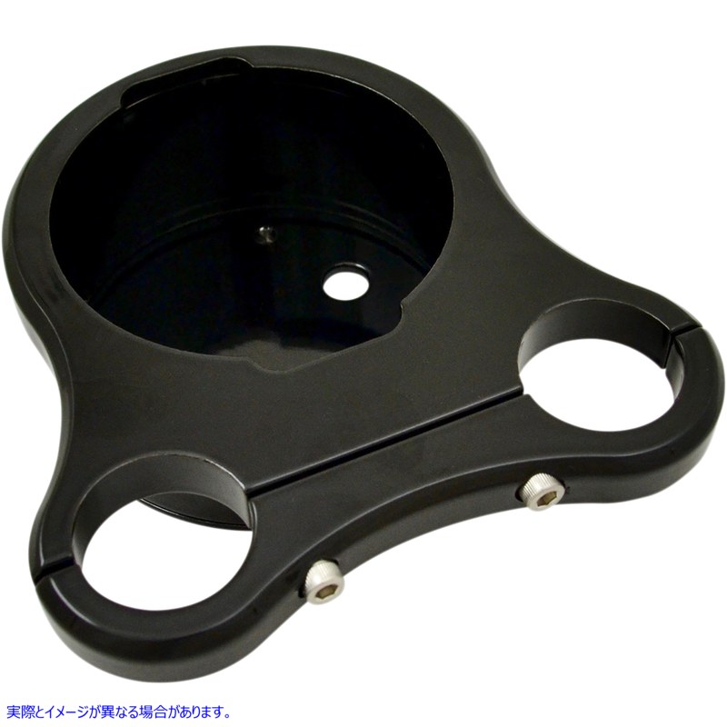 取寄せ ティーバーゲージマウント ドラッグスペシャリティーズ 1.25 T-Bar Single Gauge Mount - Gloss Black - For '00-'20 OEM Style Gauges 2201-0200 22010200