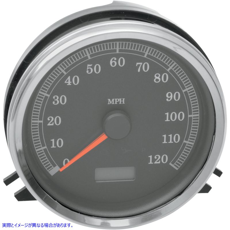 取寄せ 電子速度計 ドラッグスペシャリティーズ Electronic MPH Speedometer - Black Face 2210-0104 22100104