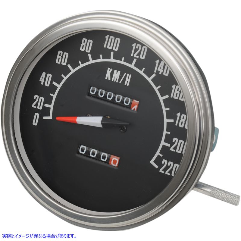 取寄せ 5 flスタイル1：1速度計 ドラッグスペシャリティーズ 5 KPH FL-Style 1:1 Speedometer - '68-'84 Black Face 2210-0347 22100347