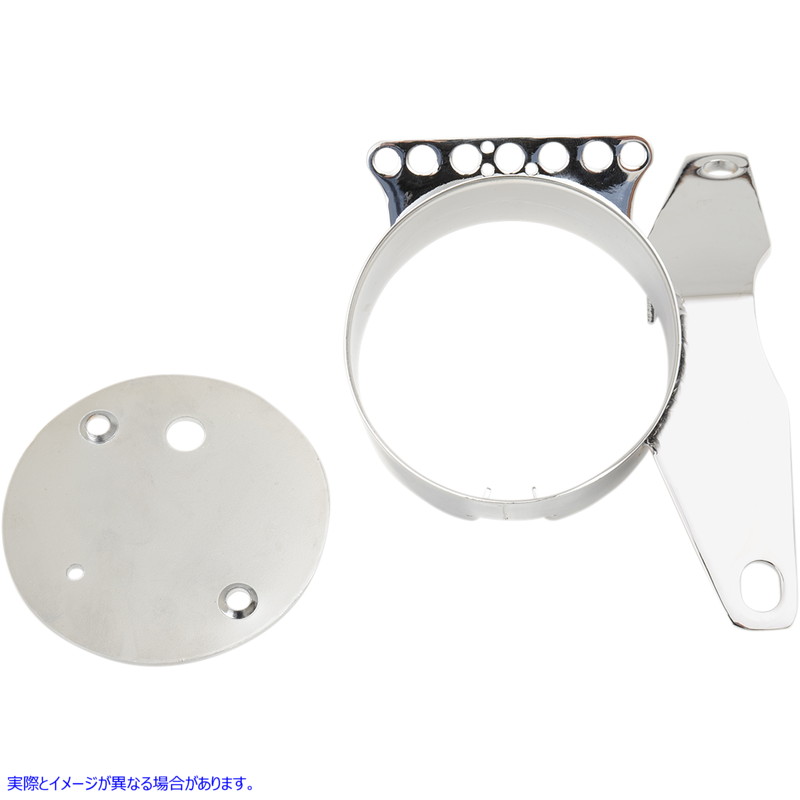 取寄せ スピードメーターの再配置ブラケット ドラッグスペシャリティーズ Speedometer Relocation Bracket - Chrome 2210-0358 22100358