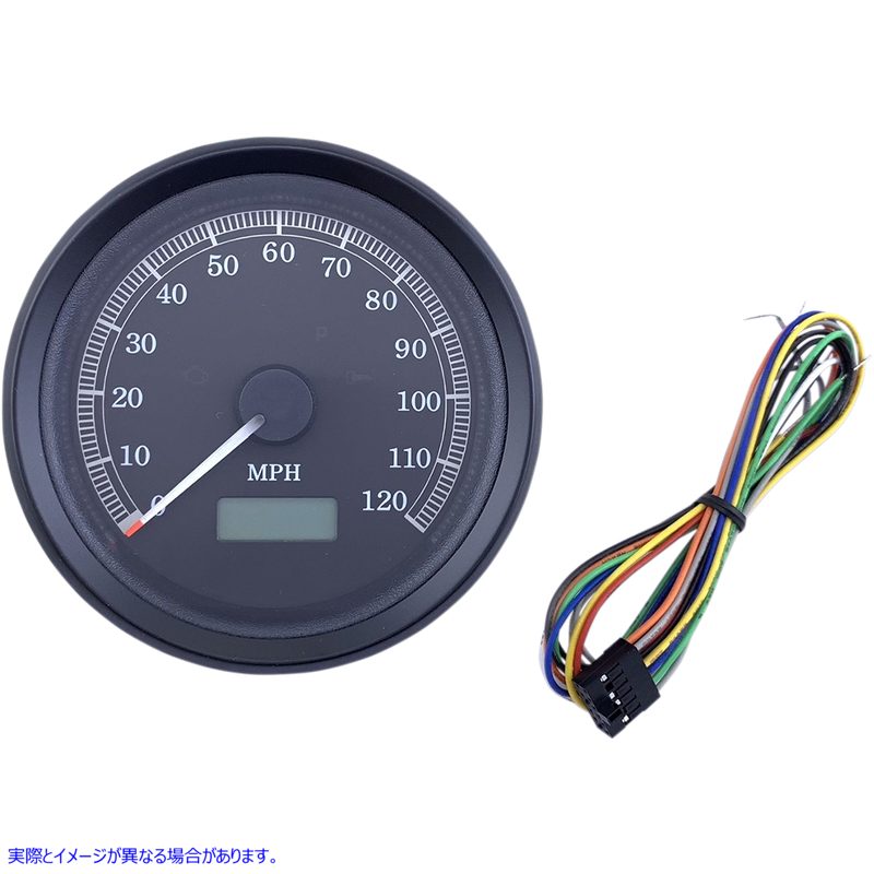 取寄せ ユニバーサルスピードメーター ドラッグスペシャリティーズ Universal 3-3/8 Programmable Electronic Speedometer - MPH - Black Face - Black Bezel 2210-0502 22100502