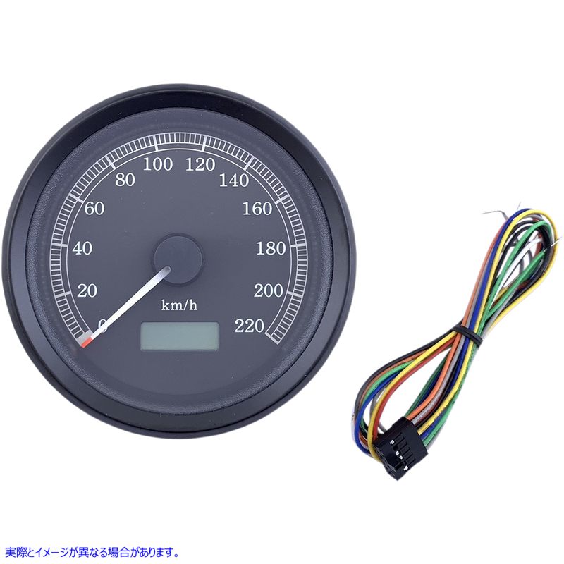 取寄せ ユニバーサルスピードメーター ドラッグスペシャリティーズ Universal 3-3/8 Programmable Electronic Speedometer - KPH - Black Face - Black Bezel 2210-0503 22100503