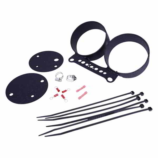 取寄せ ゲージブラケット ドラッグスペシャリティーズ Dual Gauge Bracket - Wrinkle Black 2210-0545 22100545