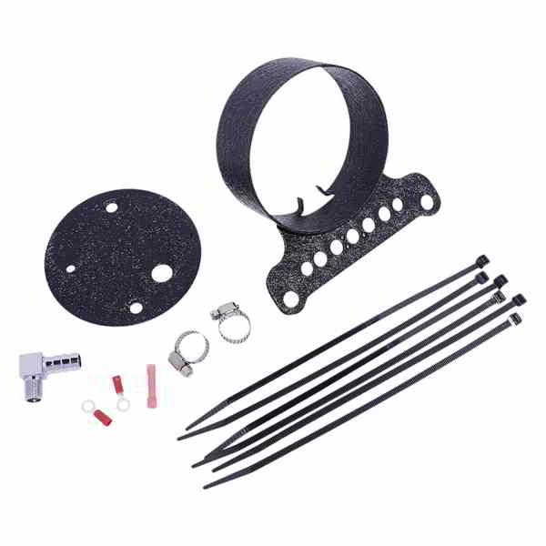 取寄せ マウントゲージwrnkl bシングル ドラッグスペシャリティーズ Single Gauge Bracket - Wrinkle Black 2210-0546 22100546